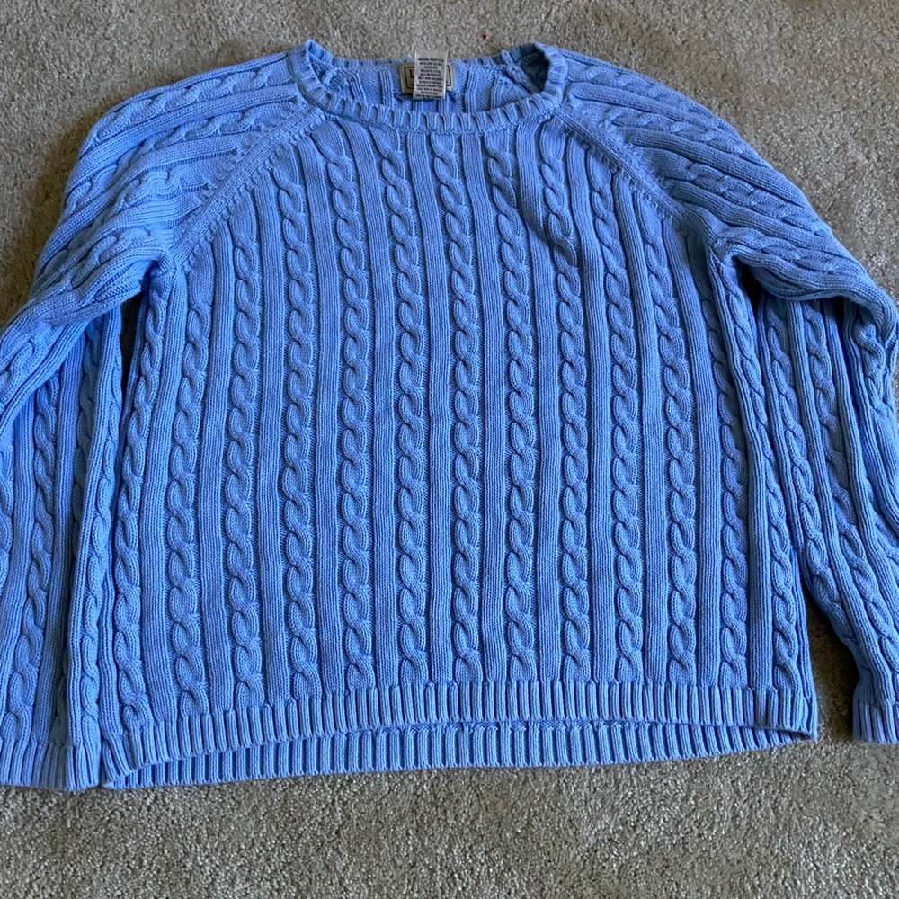 Blue knit sweater